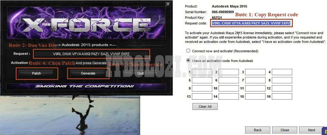 Thực hiện các bước như hình