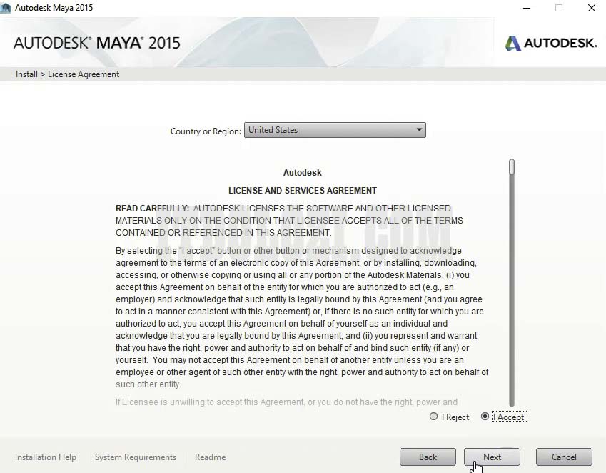 Chọn I Accept sau đó nhấn Next