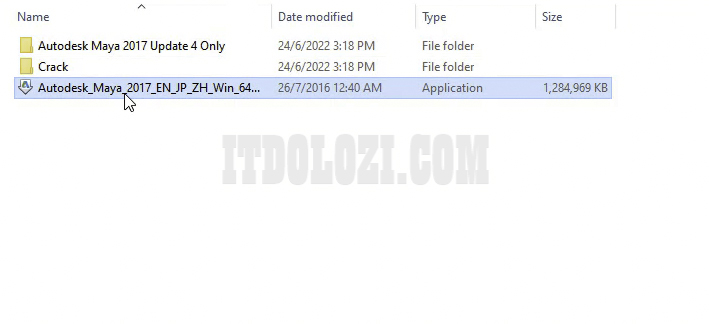 Giải nén phần mềm Autodesk Maya 2017