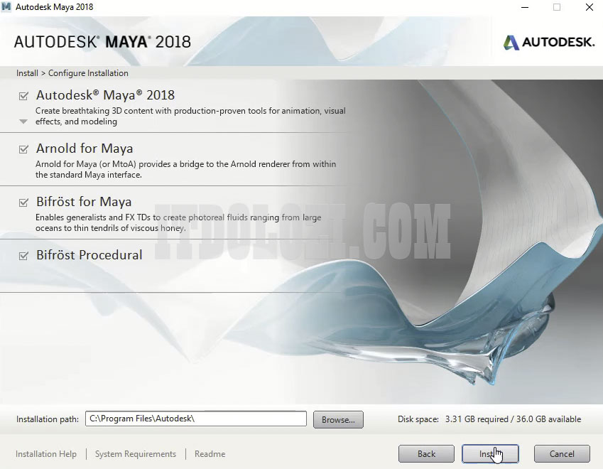 Xác nhận thông tin và nhấn Install