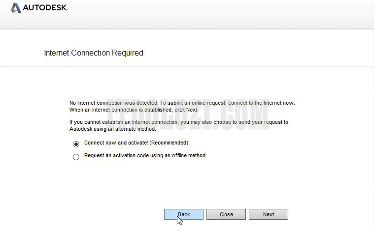Nhấn Back để quay lại