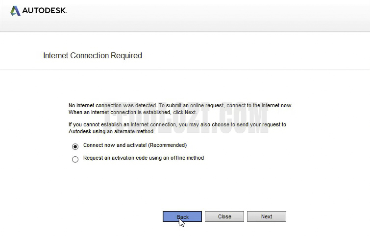 Nhấn Back để quay lại
