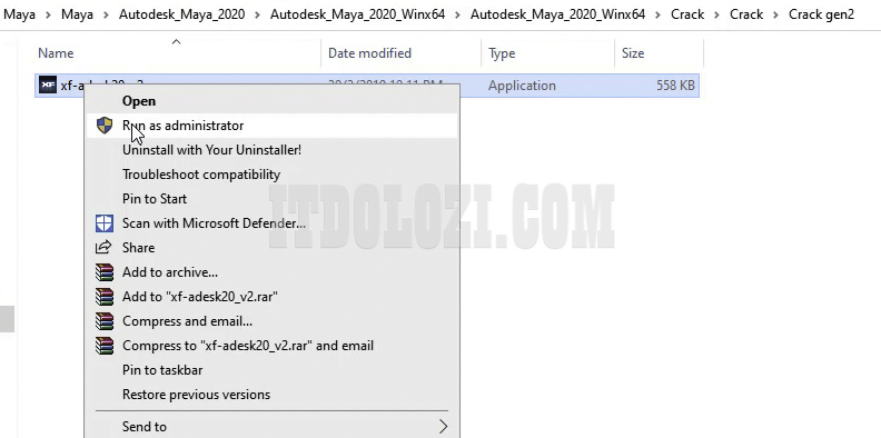 Mở thư mục Activate và chạy File X-force