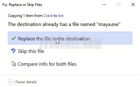 Chọn thay thế file