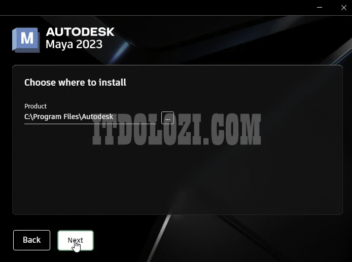 Chọn vị trí cài đặt