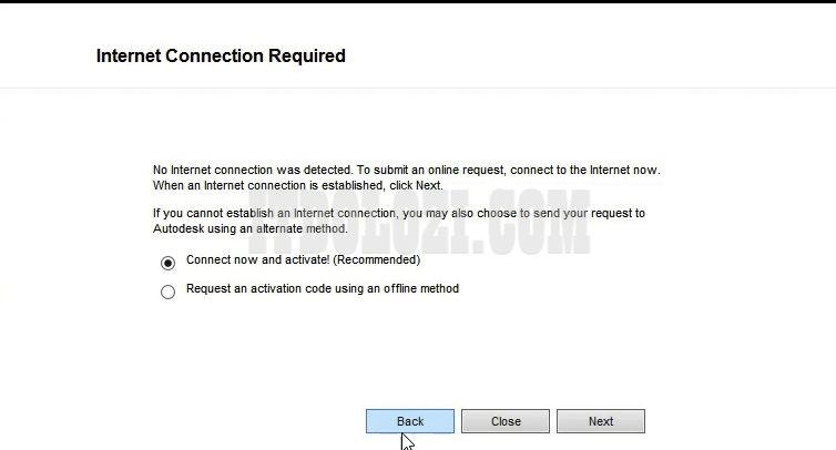 Chọn Back để quay lại