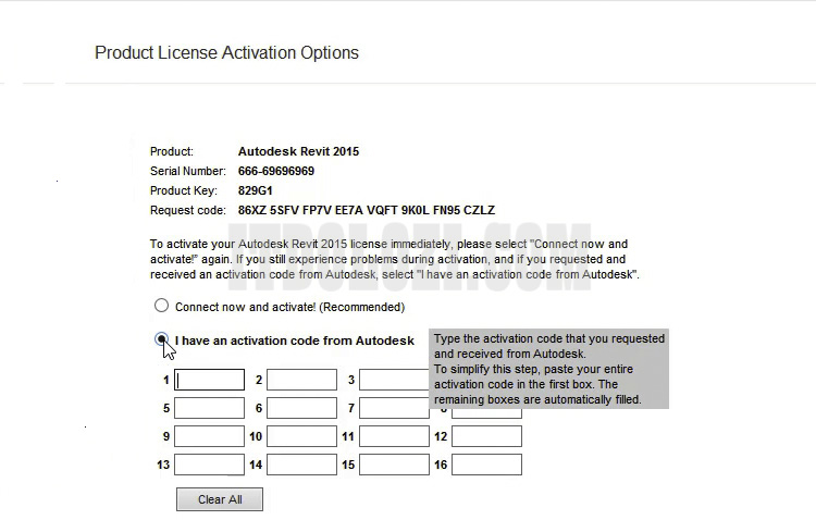 Hướng Dẫn Cài Đặt Revit 2015 và Tải Phần Mềm Miễn Phí 15 Ta chọn I have an activation code from Autodesk