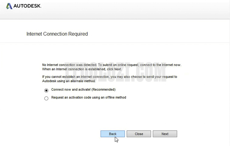 Chọn Back để quay lại