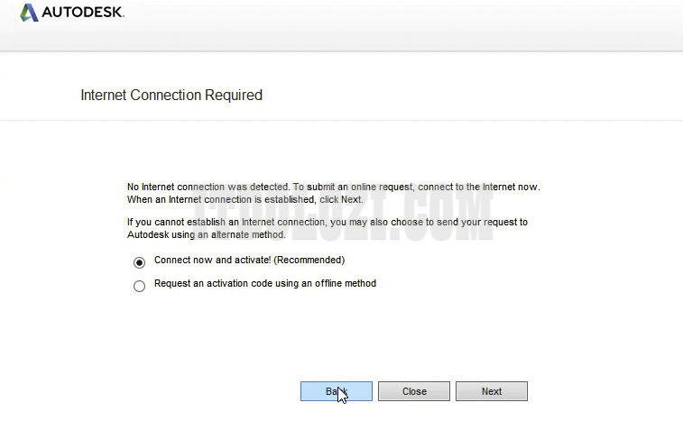 Chọn Back để quay lại