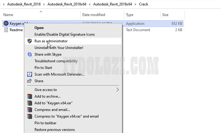 Chạy phần mềm kích hoạt