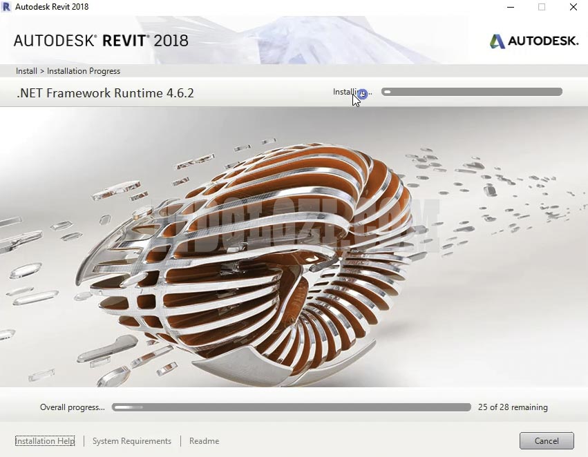 Quá trình cài đặt Revit 2018