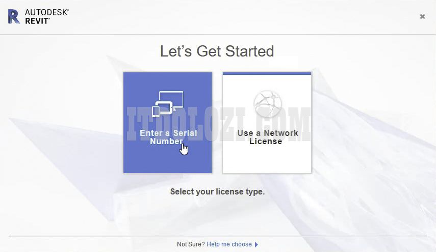 Nhấn Enter a Serial Number