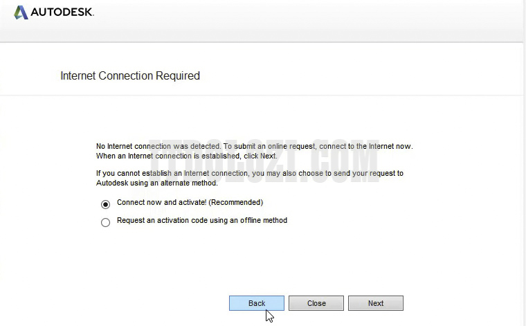 Tiếp theo ta chọn Back để quay lại
