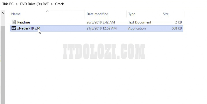 Giải nén phần kích hoạt trong thư mục Crack