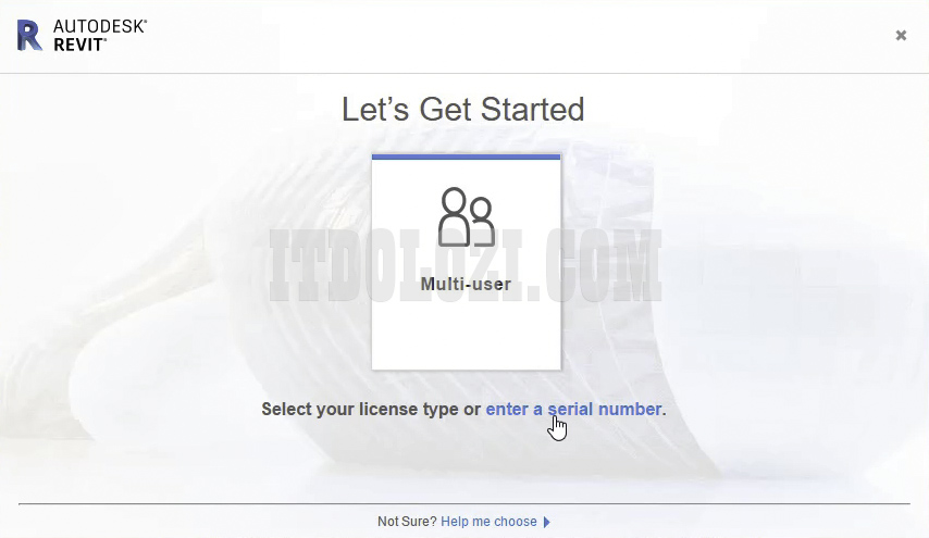 Nhấn Enter a Serial Number