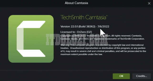 Kích hoạt thành công Camtasia 2022