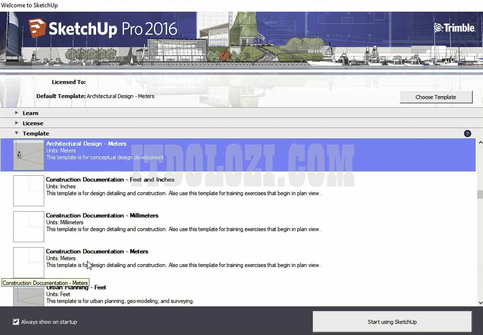 hướng dẫn cài đặt và tải SketchUp 2016 đơn giản nhất 1 Hướng dẫn cài đặt phần mềm Sketchup 2016 + Vray 4.0