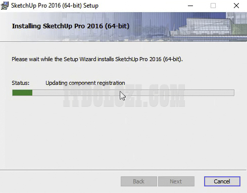 hướng dẫn cài đặt và tải SketchUp 2016 đơn giản nhất 6 Chờ cho quá trình cài đặt hoàn tất