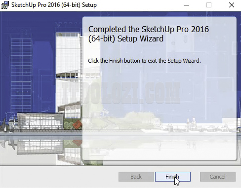 hướng dẫn cài đặt và tải SketchUp 2016 đơn giản nhất 7 Nhấn Finish để hoàn tất cài đặt