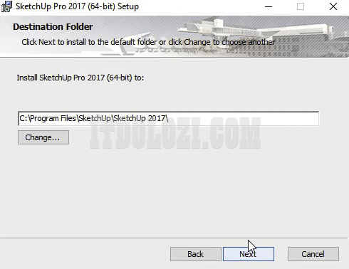 Cách Cài Đặt SketchUp 2017 và Tải Phần Mềm Miễn Phí 4 Chấp nhận thiết lập mặc định