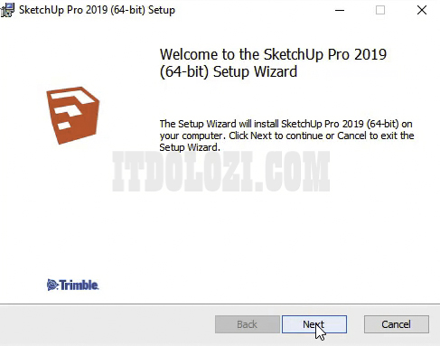 Hướng Dẫn Cài Đặt SketchUp 2019 - Tải Phần Mềm Miễn Phí! 4 Nhấn Next để tiếp tục cài đặt