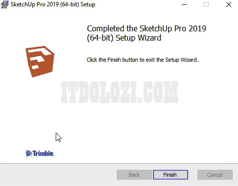 Hướng Dẫn Cài Đặt SketchUp 2019 - Tải Phần Mềm Miễn Phí! 8 Kết thúc cài đặt