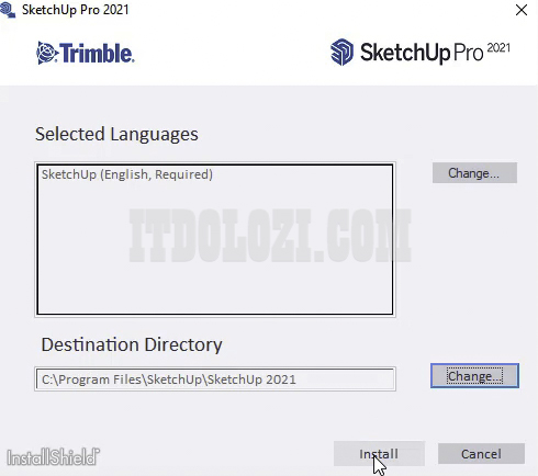 Để đường dẫn mặc định sau đó ta nhấn Install
