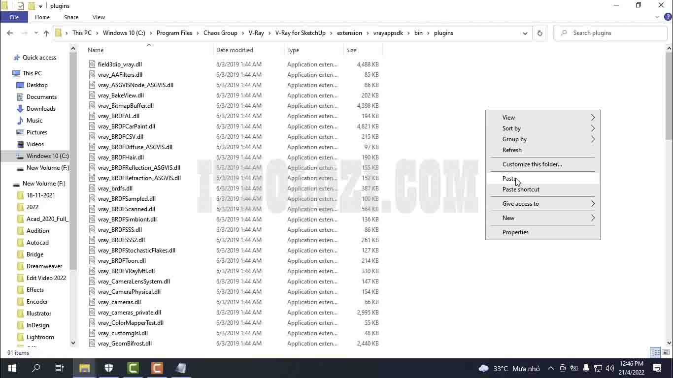 Hướng Dẫn Cài Đặt Vray 4 cho Sketchup 2016 và Tải Phần Mềm
