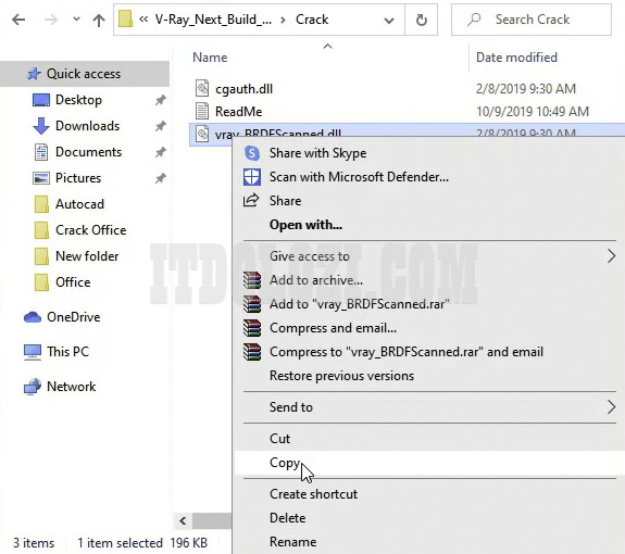 Cách Cài Đặt Vray 4 cho Sketchup 2017 và Tải Phần Mềm 17 Sao chép file vray_BRDFScanned.dll
