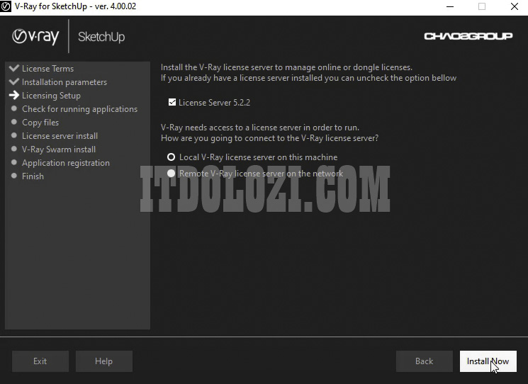 Hướng dẫn cài đặt Vray 4 cho Sketchup 2018 - Tải ngay! 5 Chọn Install Now