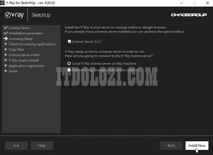 Hướng Dẫn Cài Đặt Vray 4 cho Sketchup 2019 - Tải Ngay! 5 Chọn Install Now