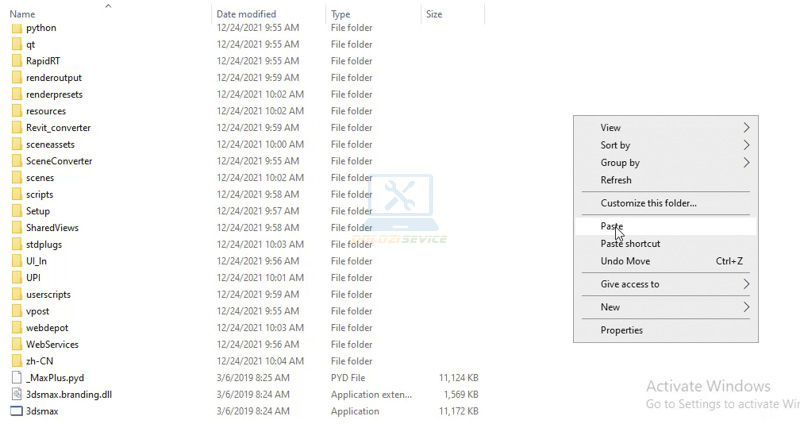 Dán file kích hoạt vào thư mục cài đặt
