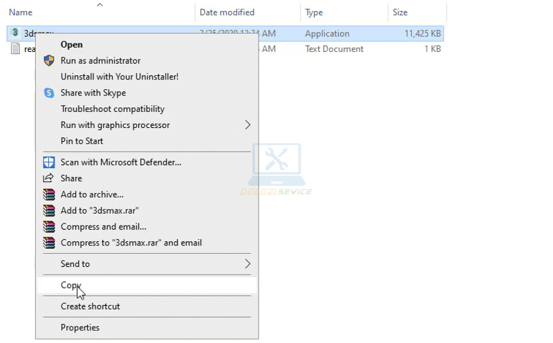 Sao chép file kích hoạt bản quyền