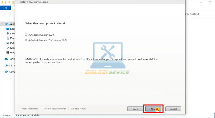 Tiếp tục chọn Next