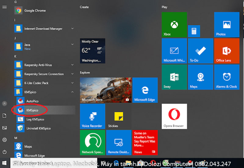 Hoàn tất quá trình cài đặt KMSPico 2020