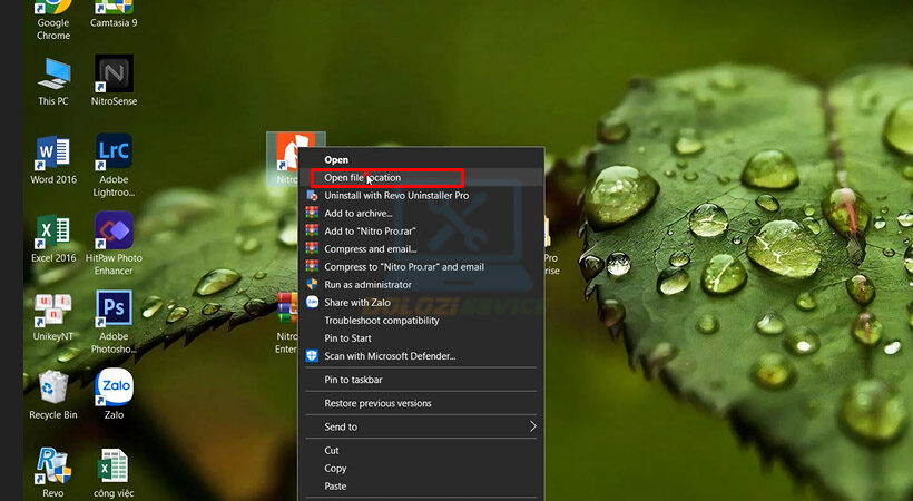 Mở vị trí cài đặt file Nitro Pro Enterprise 13.