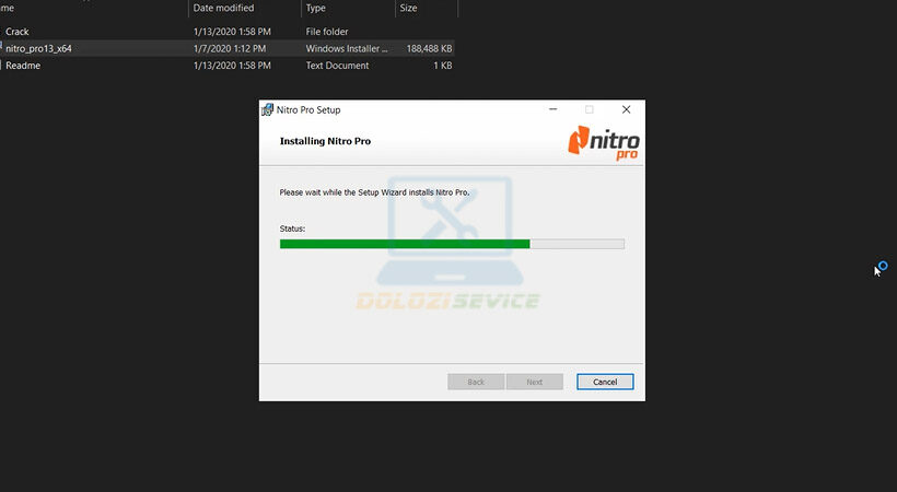 Đợi phần mềm được cài đặt.
