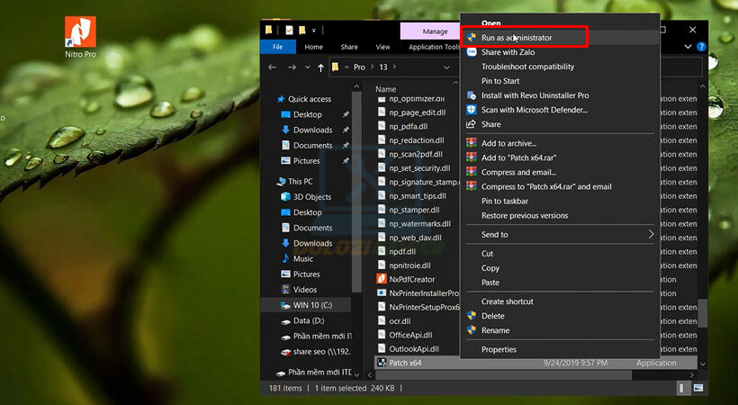 Hướng Dẫn Cài Đặt và Tải Nitro Pro Enterprise 21 Miễn Phí 11 Khởi chạy file bản quyền Nitro Pro Enterprise 21