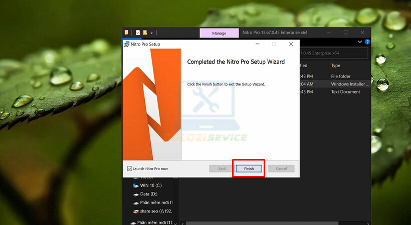 Hướng Dẫn Cài Đặt và Tải Nitro Pro Enterprise 21 Miễn Phí 6 Kết thúc cài đặt Nitro Pro Enterprise 21