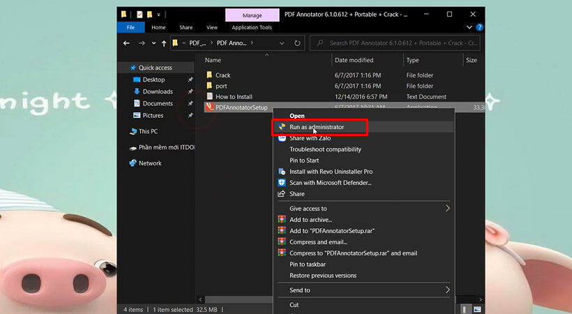 Khởi chạy file như hình.