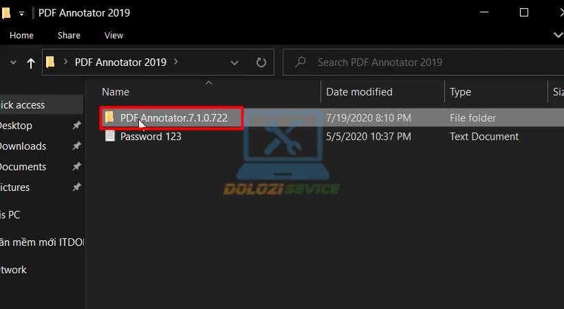 Mở file cài đặt phần mềm