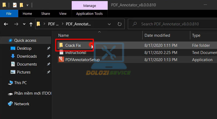 Mở file kích hoạt PDF Annotator 2020