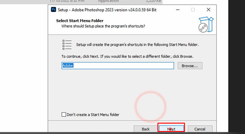 Hướng Dẫn Cài Đặt Photoshop 2023: Tải Phần Mềm Nhanh Chóng! 6 Nhấn nút Next.
