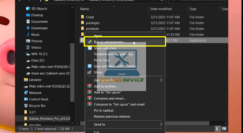Hướng Dẫn Cài Đặt Premiere 2023: Tải Ngay Phần Mềm Hàng Đầu 3 Run as administrator