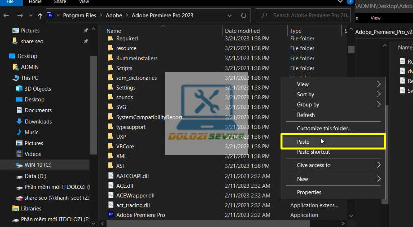 Hướng Dẫn Cài Đặt Premiere 2023: Tải Ngay Phần Mềm Hàng Đầu 8 Paste activation files