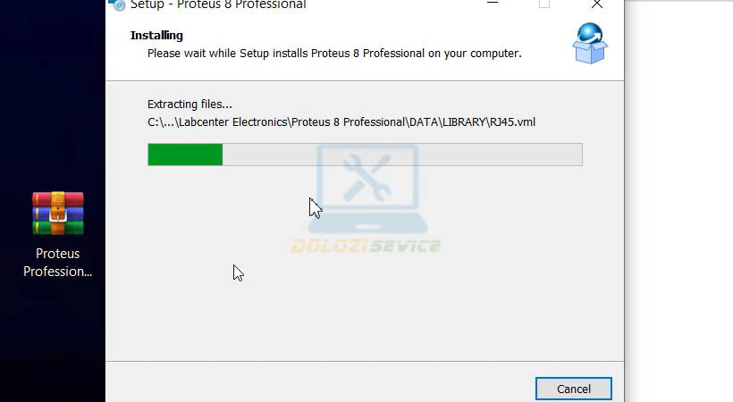 Chờ phần mềm hoàn tất cài đặt
