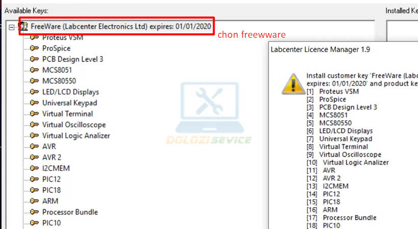 Hướng Dẫn Cài Đặt Proteus Professional 8 Đầy Đủ và Miễn Phí 9 Chọn FreeWare
