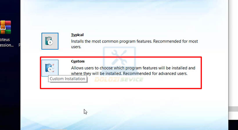 Hướng Dẫn Cài Đặt Proteus Professional 8 Đầy Đủ và Miễn Phí 12 Chọn Custom