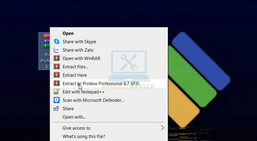 Hướng Dẫn Cài Đặt Proteus Professional 8 Đầy Đủ và Miễn Phí 2 Giải nén phần mềm
