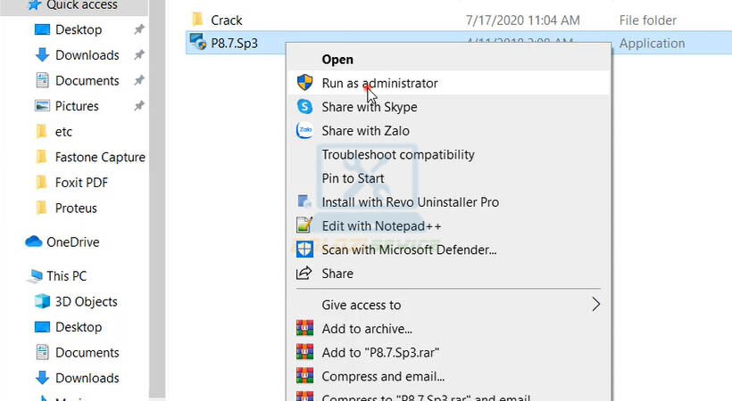 Hướng Dẫn Cài Đặt Proteus Professional 8 Đầy Đủ và Miễn Phí 3 Chạy file cài đặt